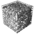 3mm 50mm 3.5mm 50x100mm 4mm 75x75mm 5mm 50x100mm 100mm  galvanized galfan clipped gabion basket wall